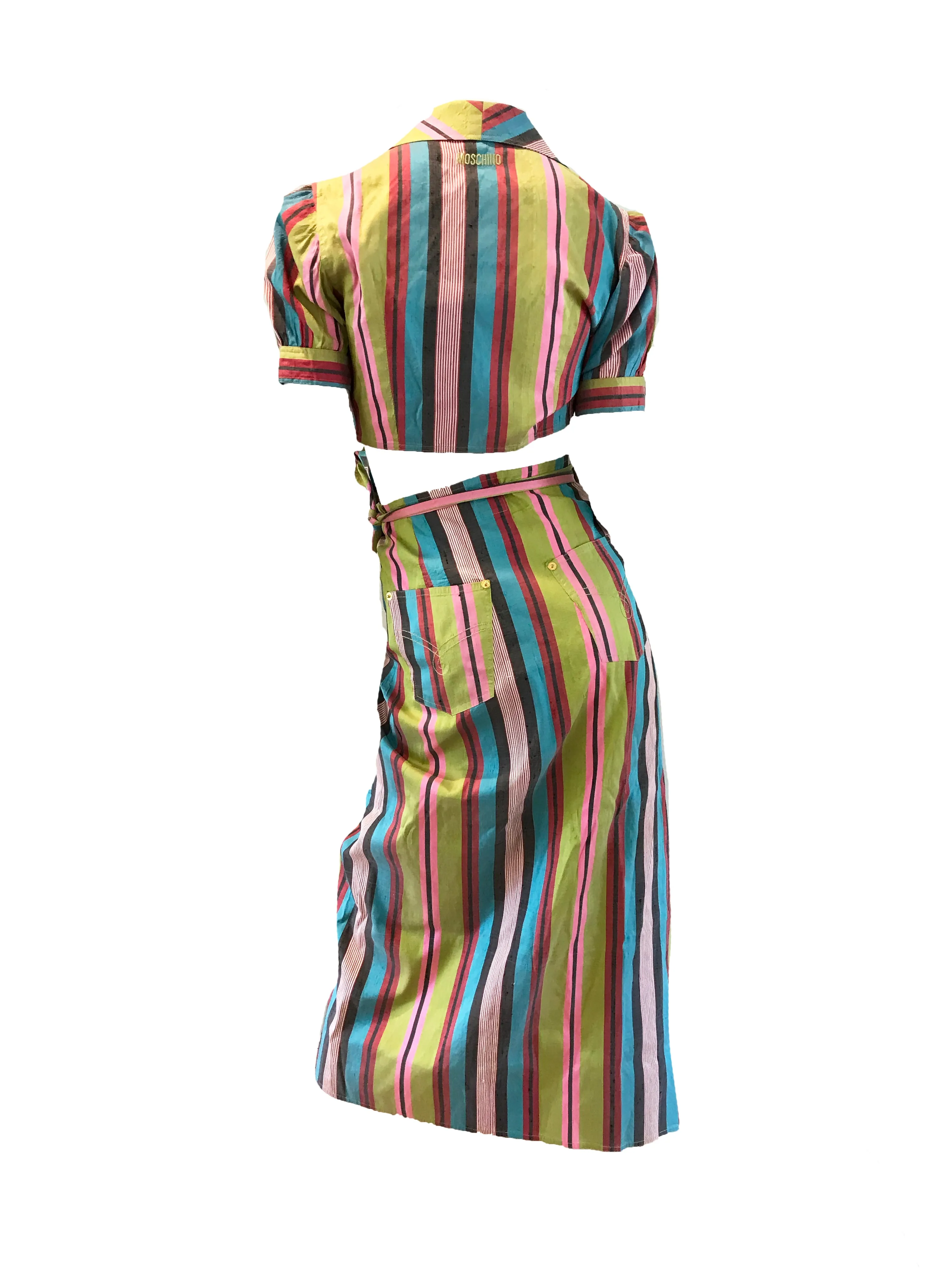 1990s MOSCHINO silk set