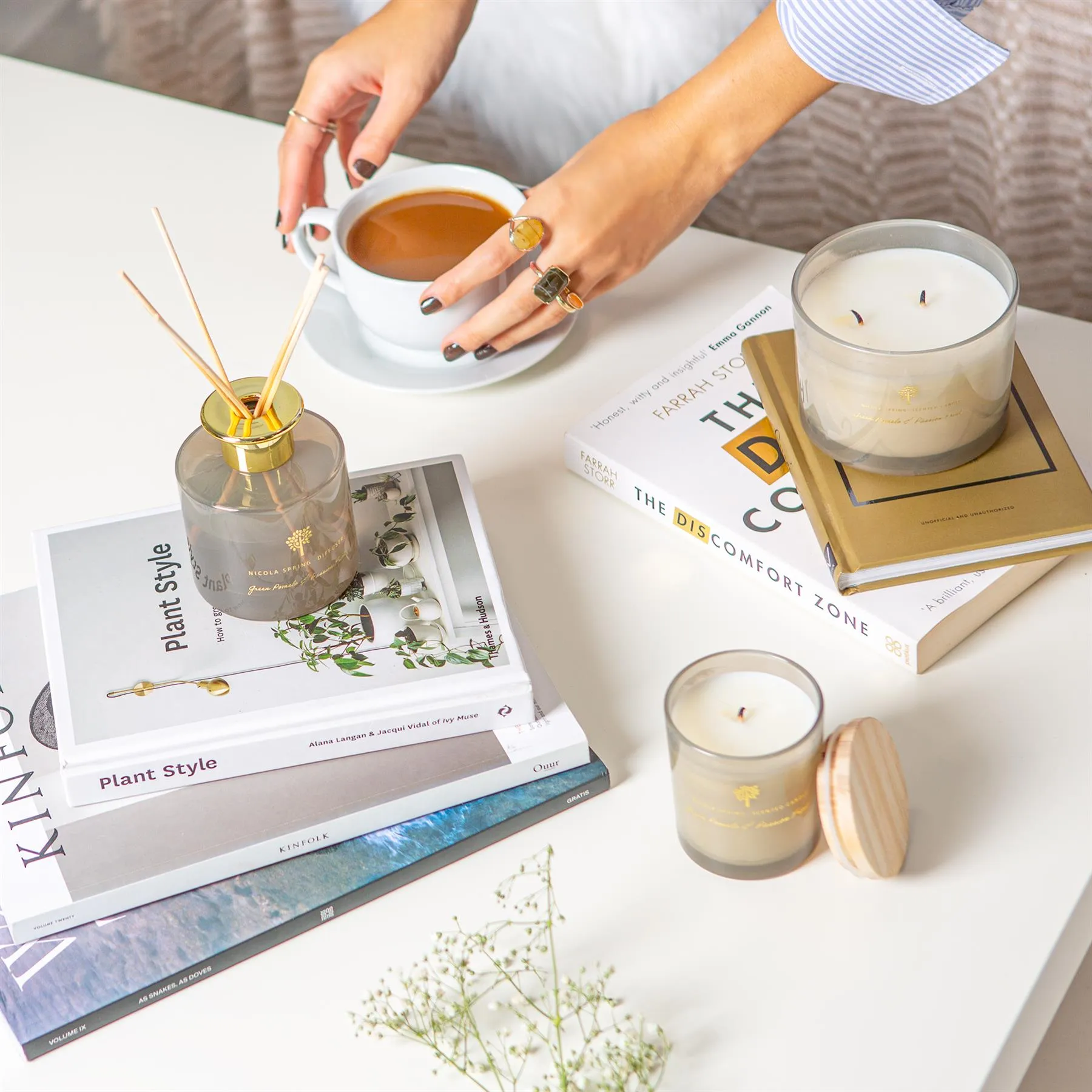 200ml Green Pomelo & Passion Fruit Scented Reed Diffuser - By Nicola Spring