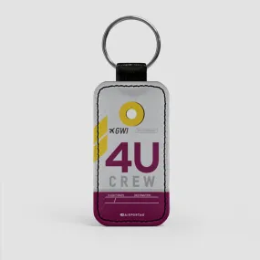 4U - Leather Keychain