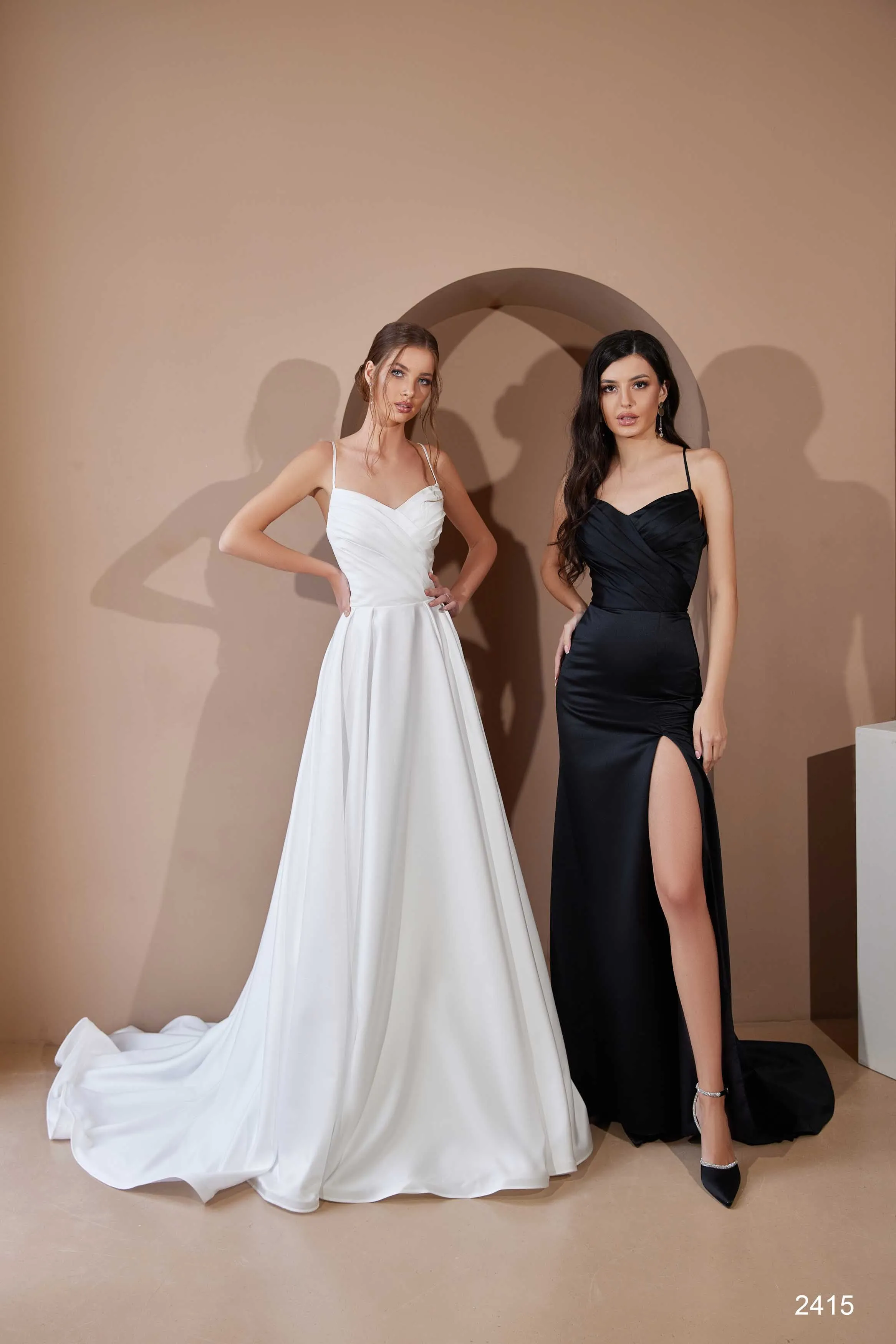 A-line Satin Gown with Straps and Open Back for Every Occasion