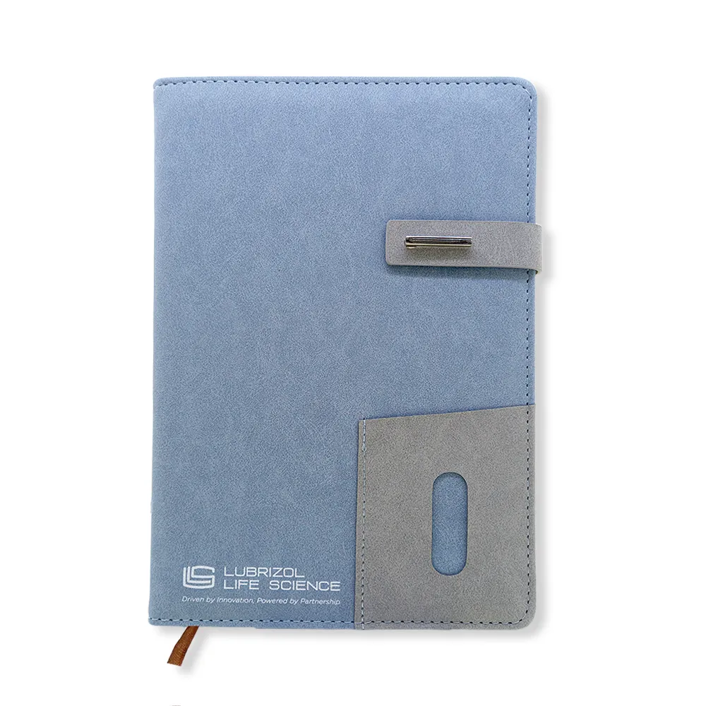 A5 PU Leather Hardcover with Card Pocket Notebook Planner