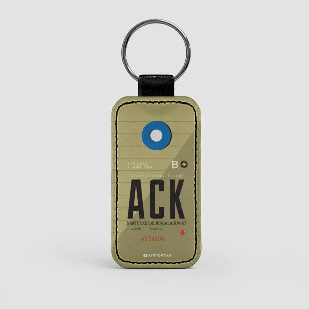 ACK - Leather Keychain