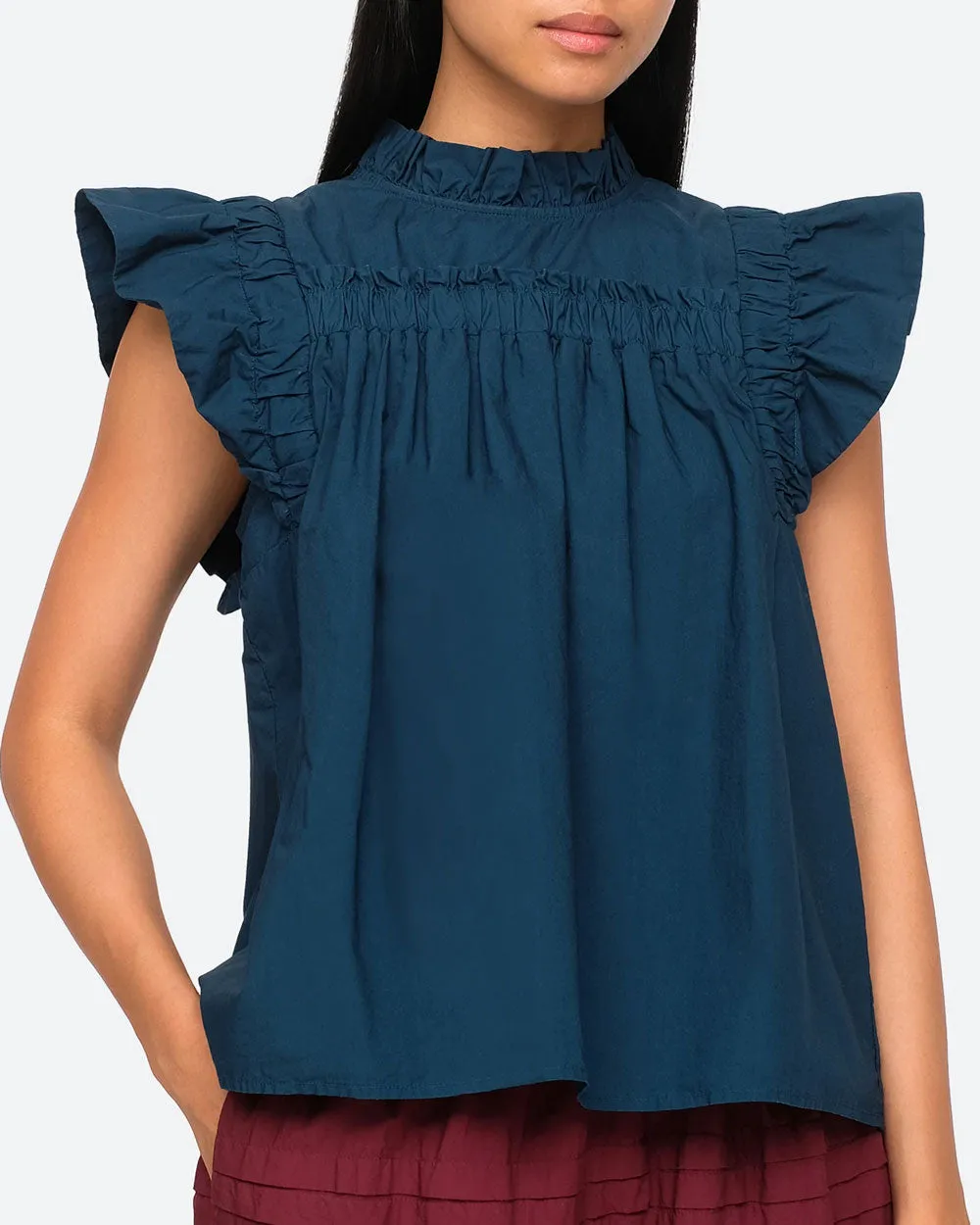 Aegean Gaia Short Sleeve Blouse