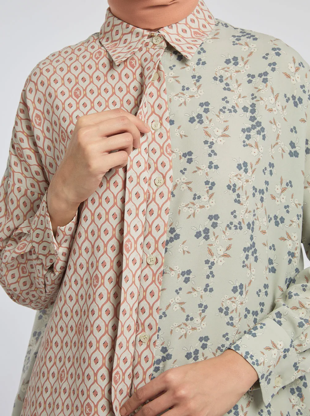 ALORA TUNIC SAGE CORAL