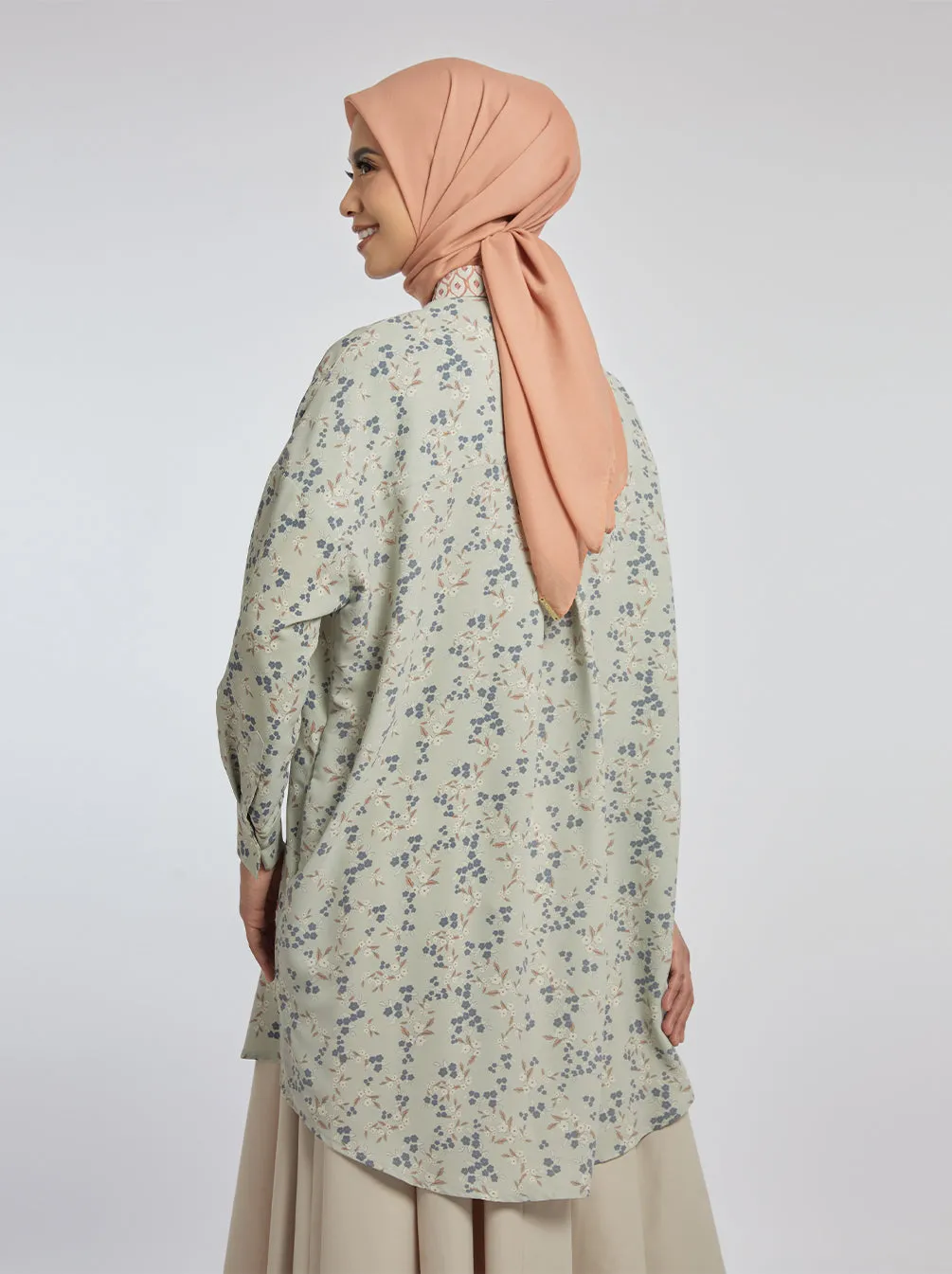 ALORA TUNIC SAGE CORAL