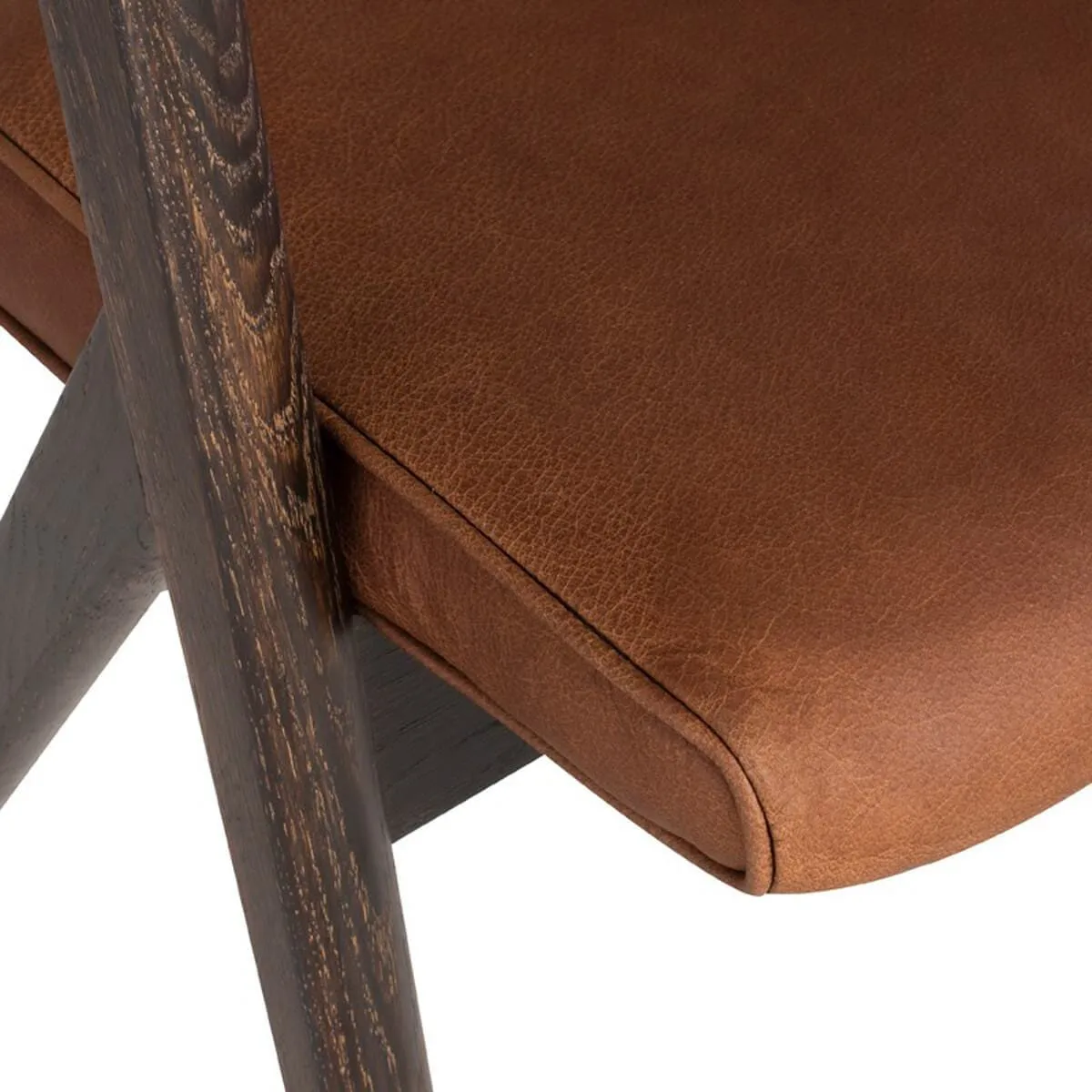 Anita Leather Dining Chair, Desert, Set of 2