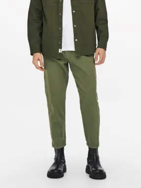 Avi Beam Chino Twill Pants - Olive Night