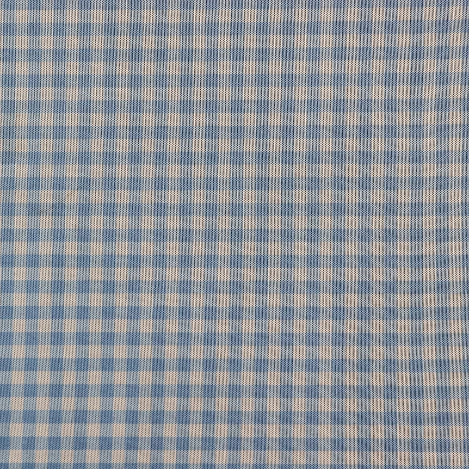 Baby Blue Gingham Power Mesh (8E)