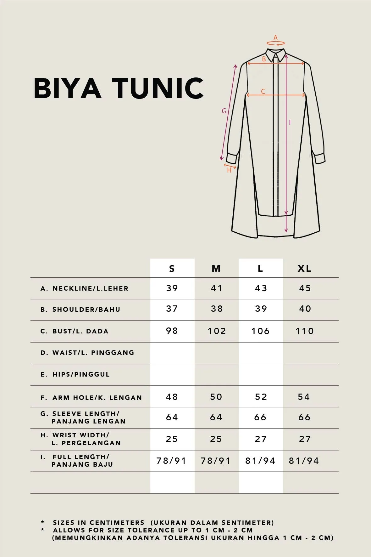 BIYA A-LINE TUNIC PINK