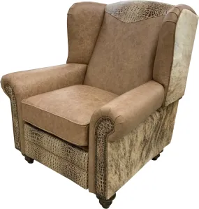 Blonde Mustang Western Recliner