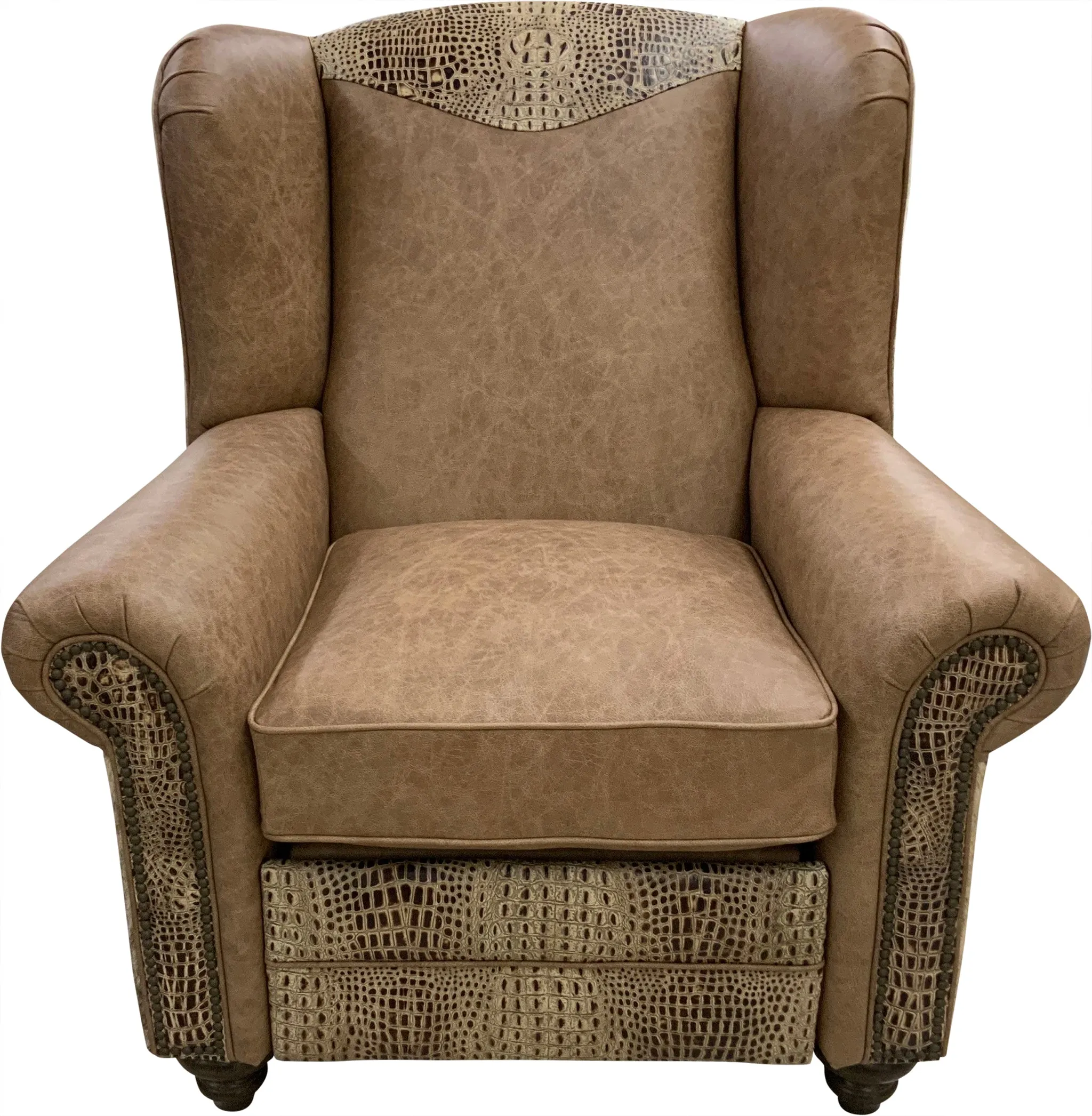 Blonde Mustang Western Recliner