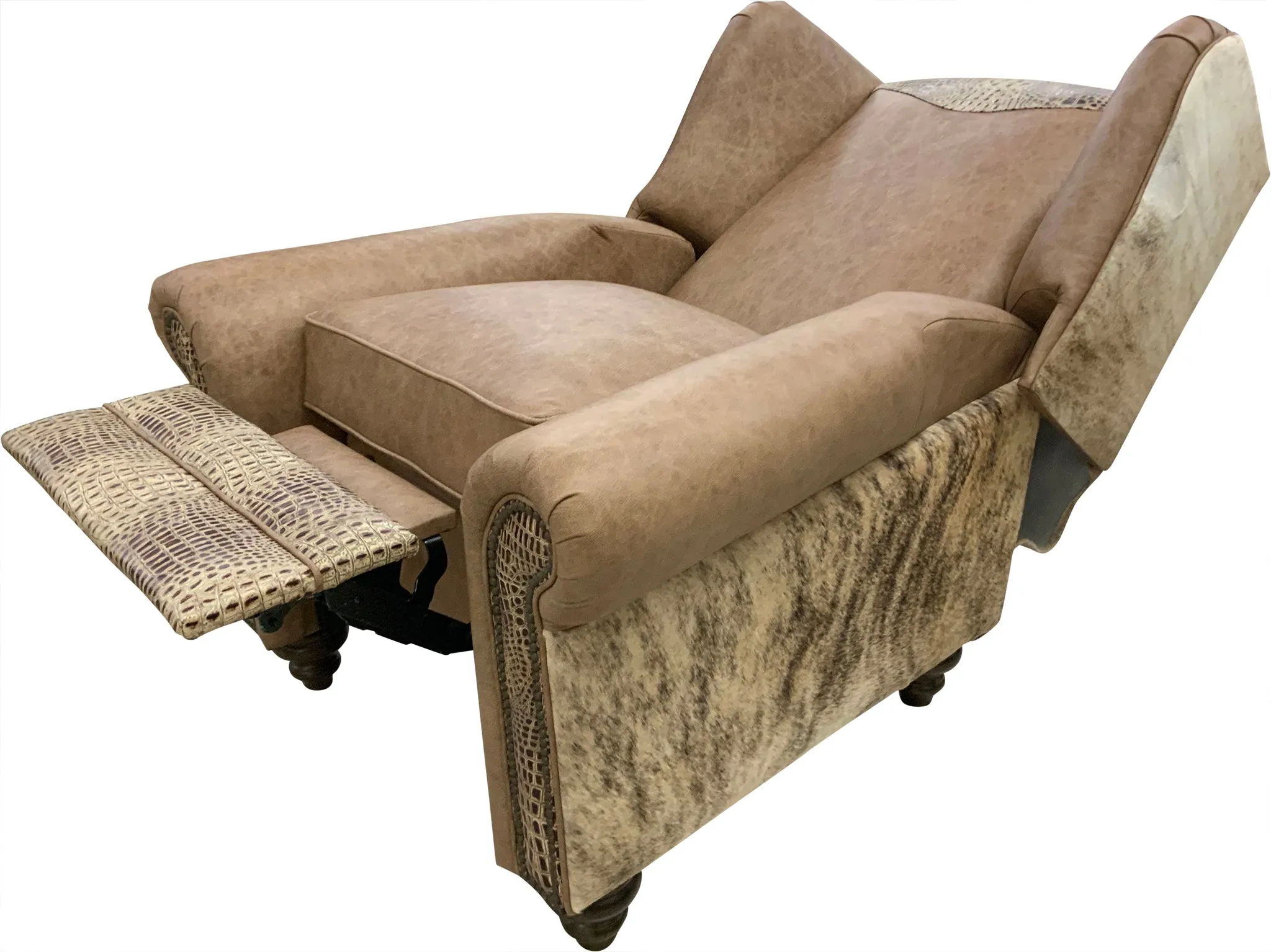 Blonde Mustang Western Recliner