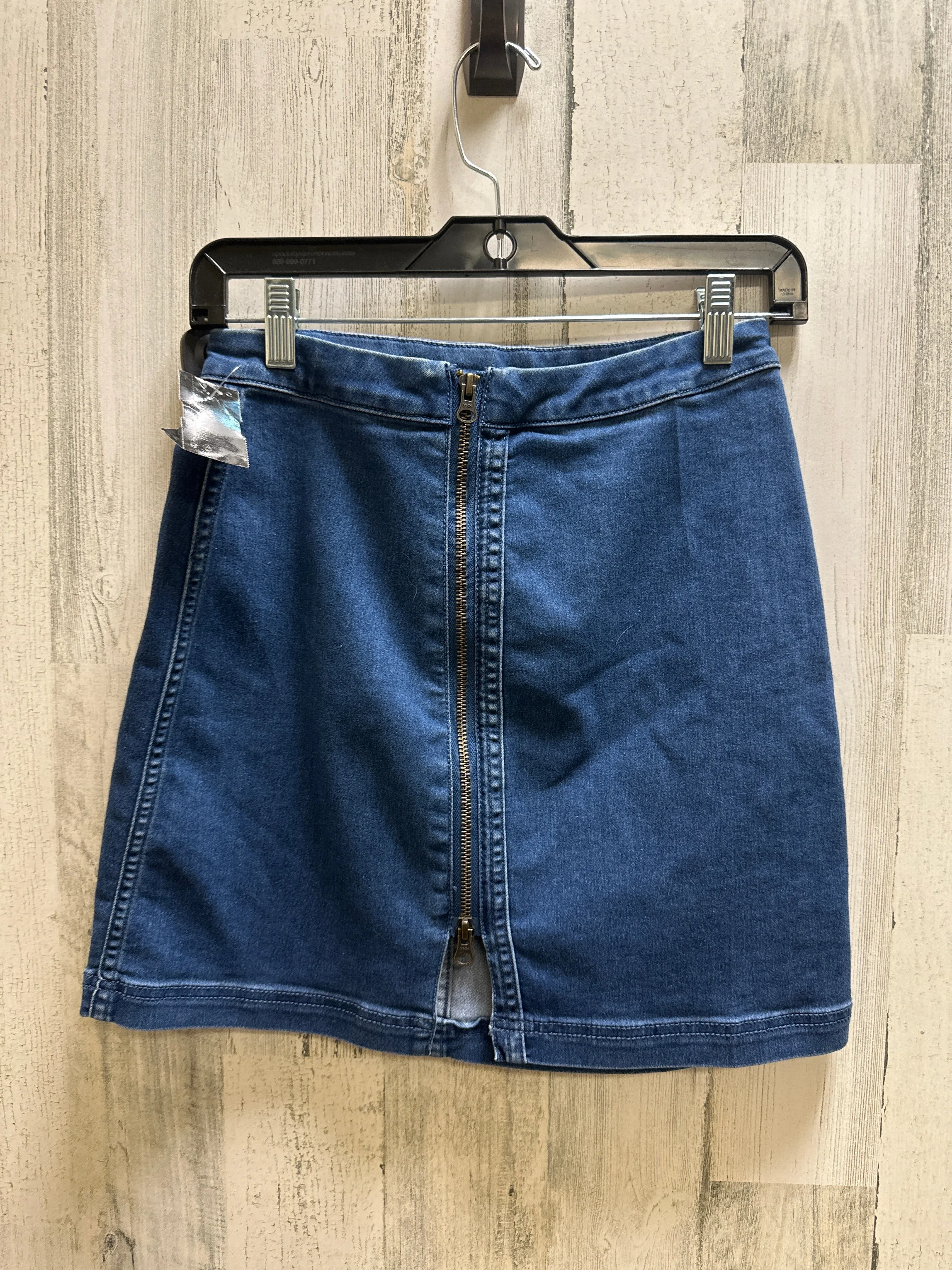 Blue Denim Skirt Mini & Short Free People, Size 6
