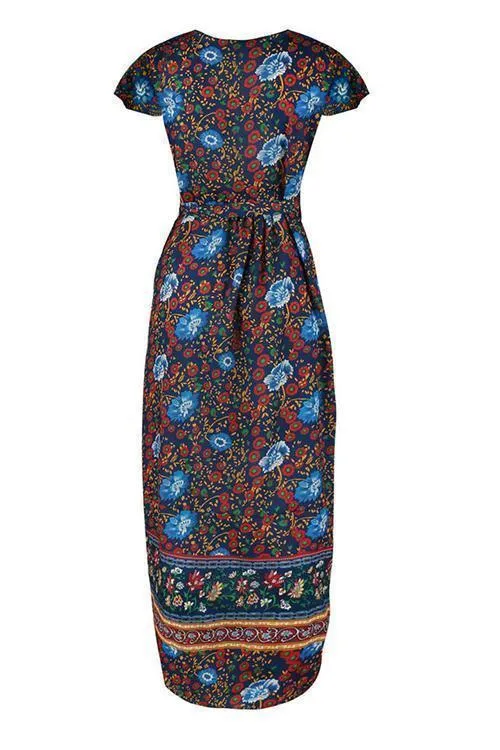 Bohemian Floral Maxi Dress