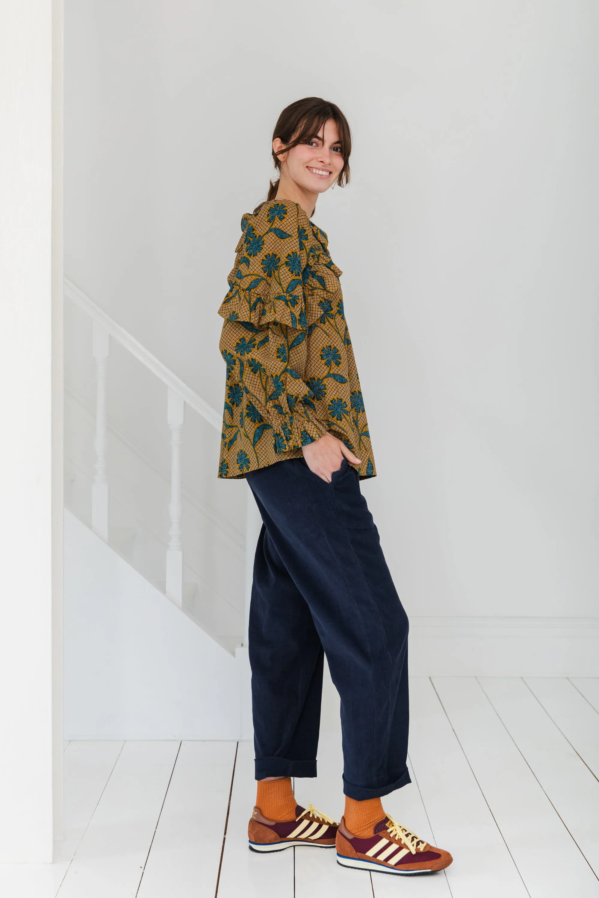Womens Stylish Olive Green Bonté Otto Top