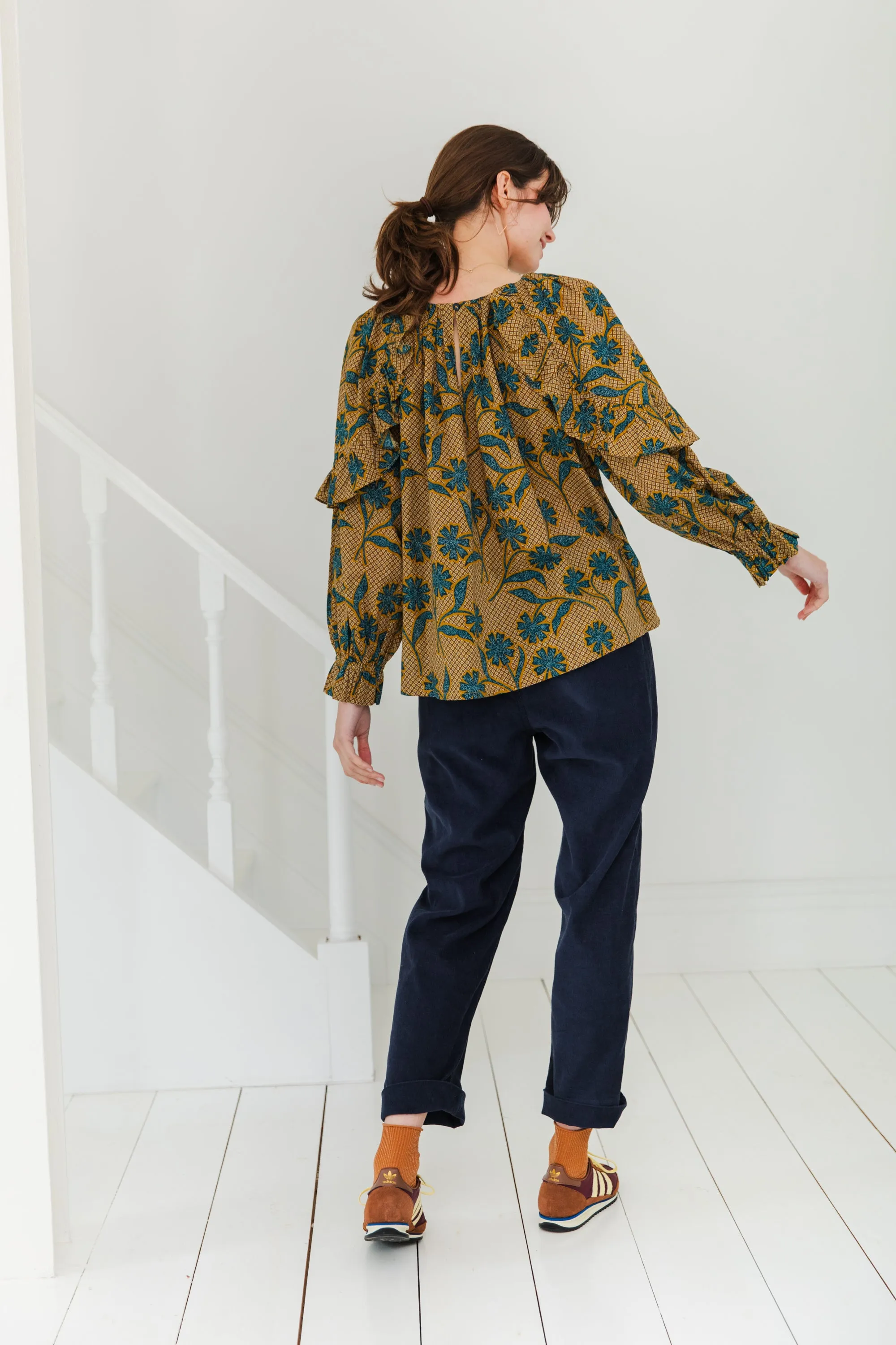 Womens Stylish Olive Green Bonté Otto Top