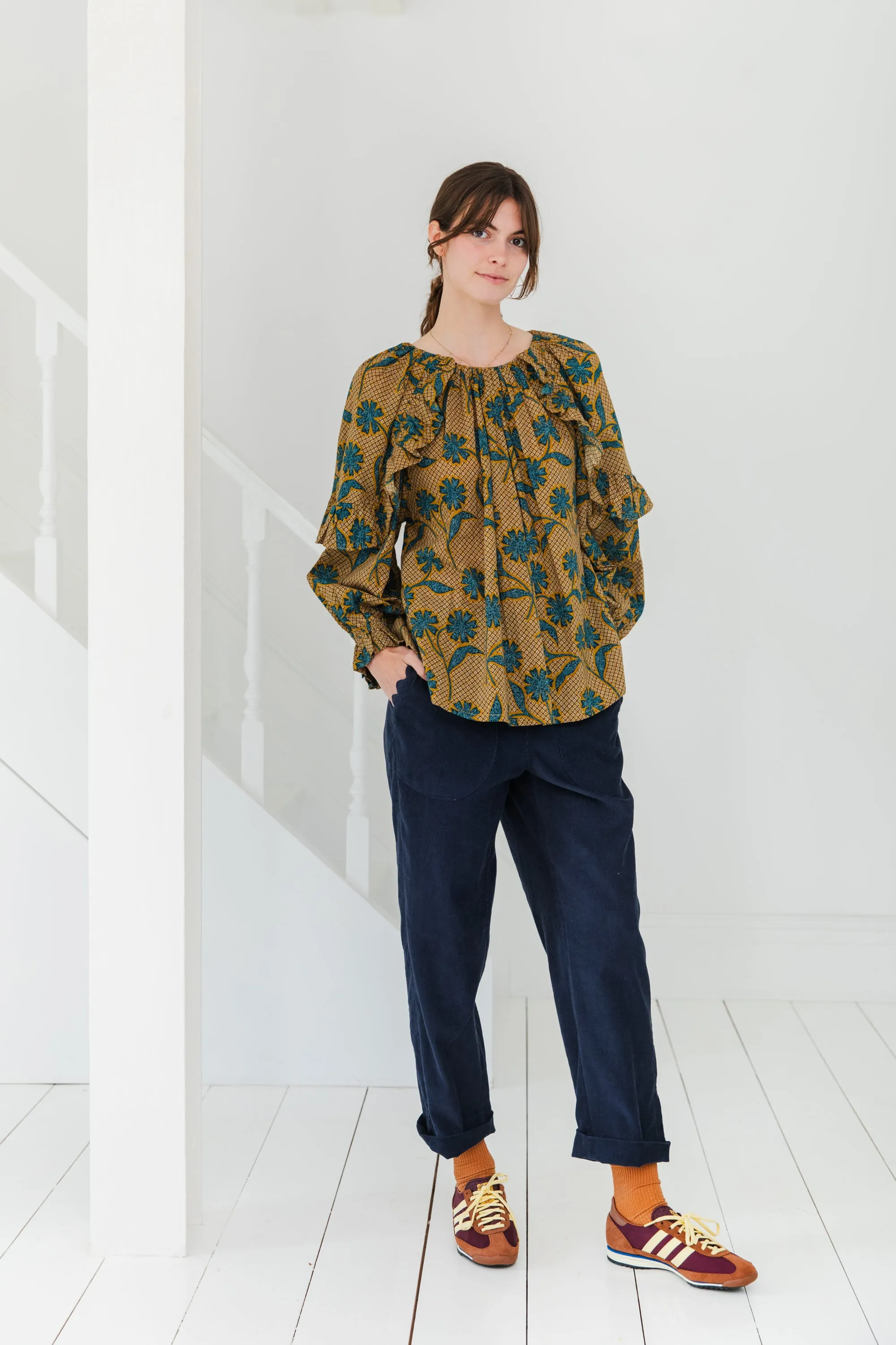 Womens Stylish Olive Green Bonté Otto Top