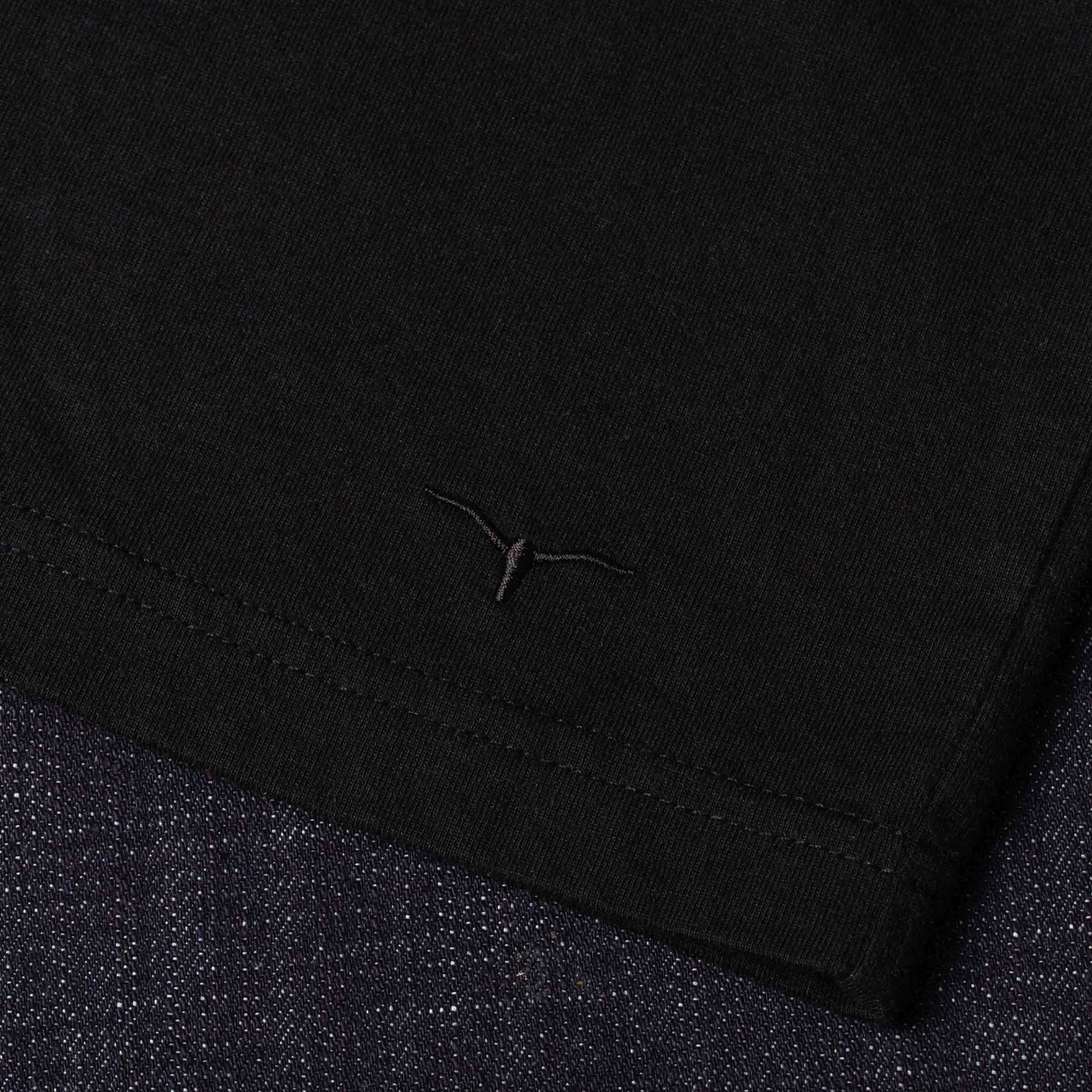 BT-2P TWO-PACK TEE black basic jersey