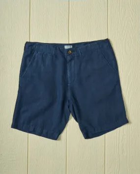 Camden Short in Navy Linen