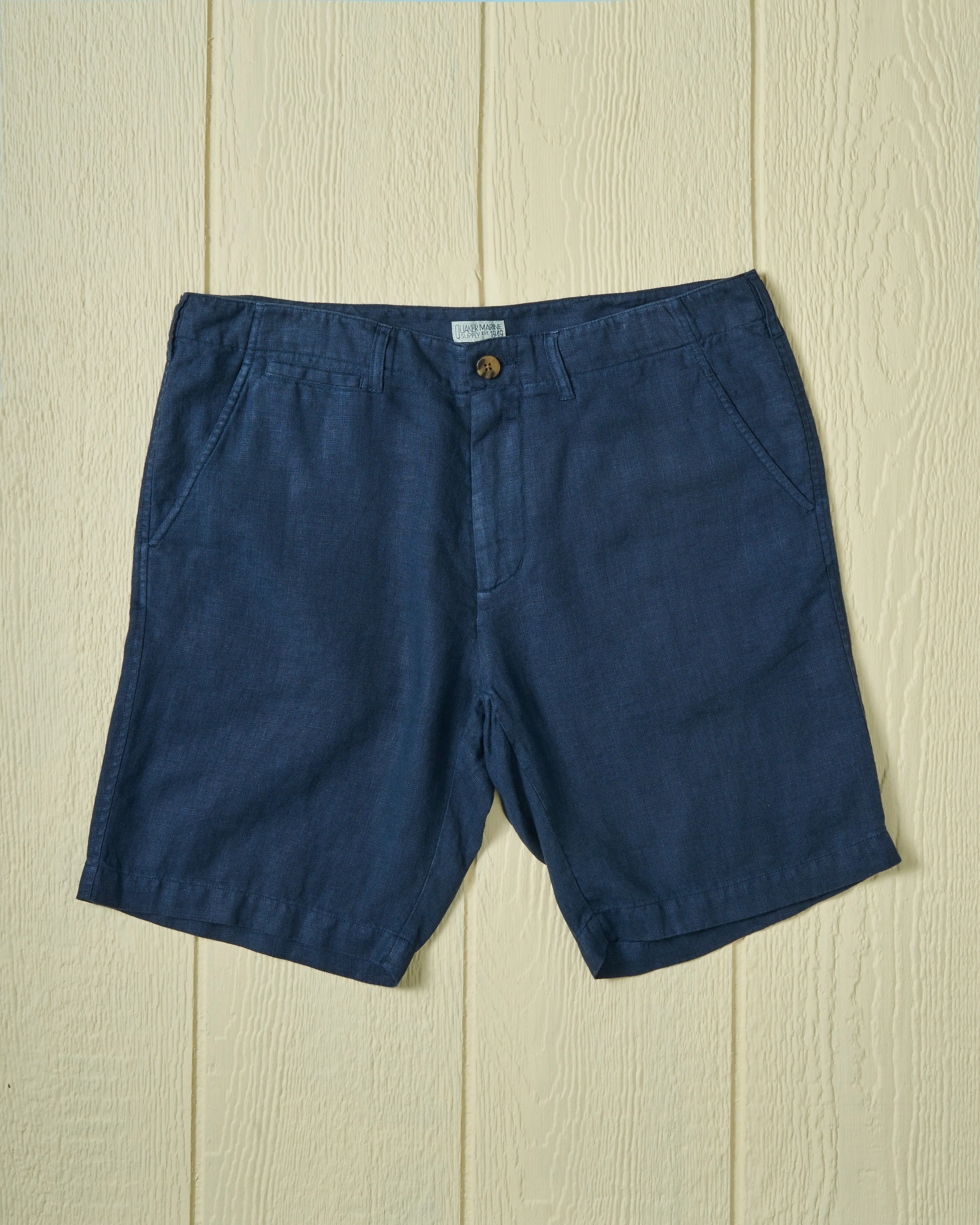 Camden Short in Navy Linen