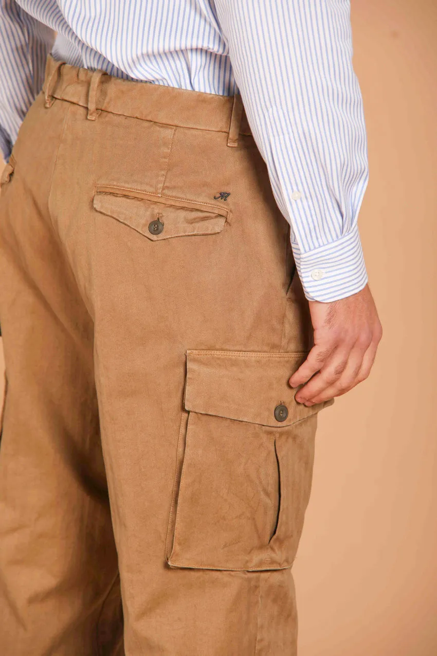 Cargo 22 pantalone cargo uomo con trama resca relaxed fit