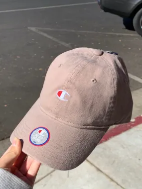 Champion Garment Washed Relaxed Hat Dark Khaki H78458 LTJ