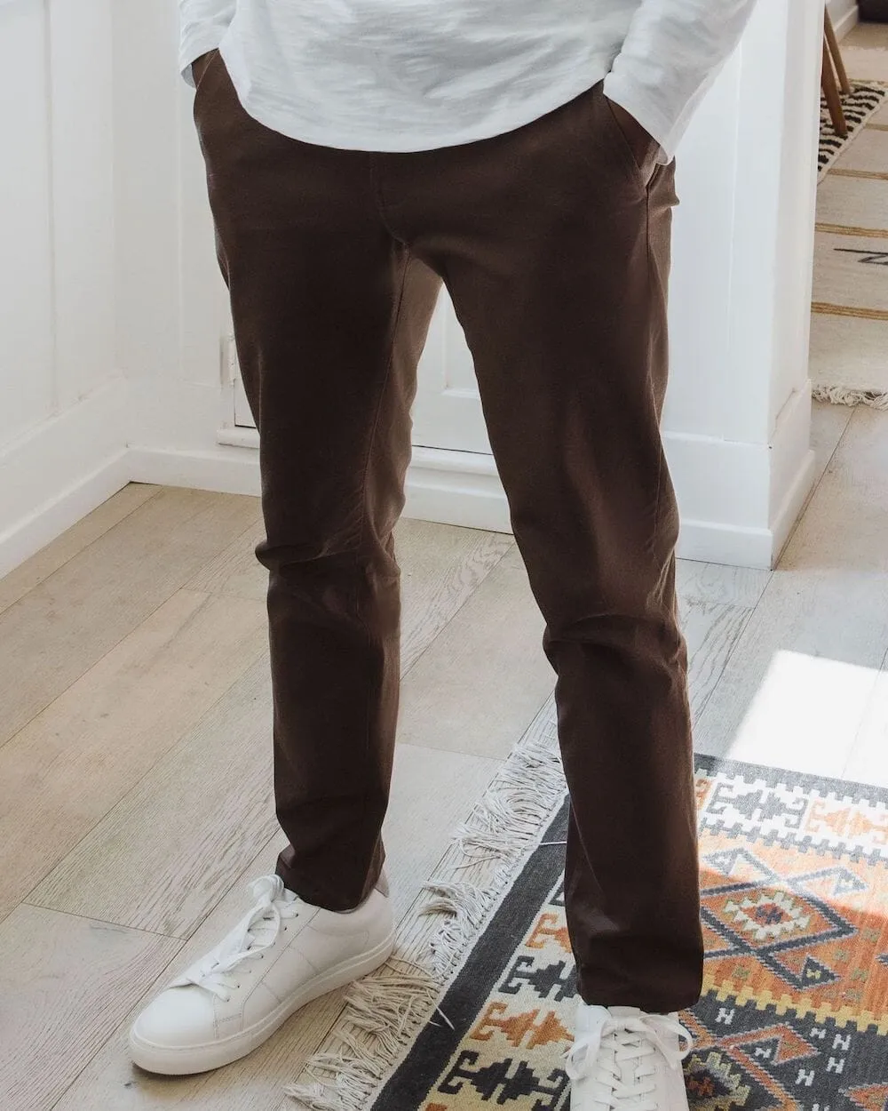 Chocolate Brown | Tech Chino Pants (Slim)