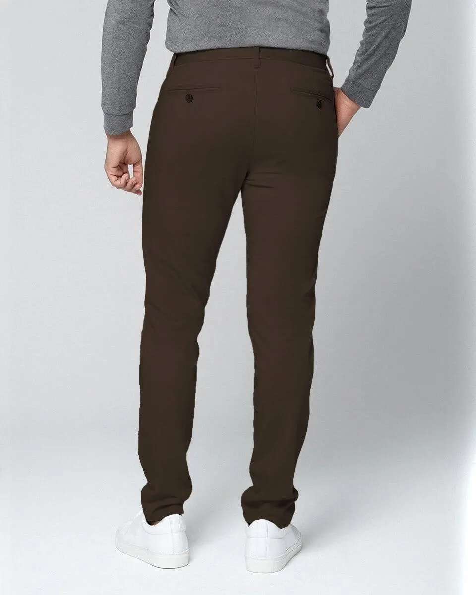 Chocolate Brown | Tech Chino Pants (Slim)