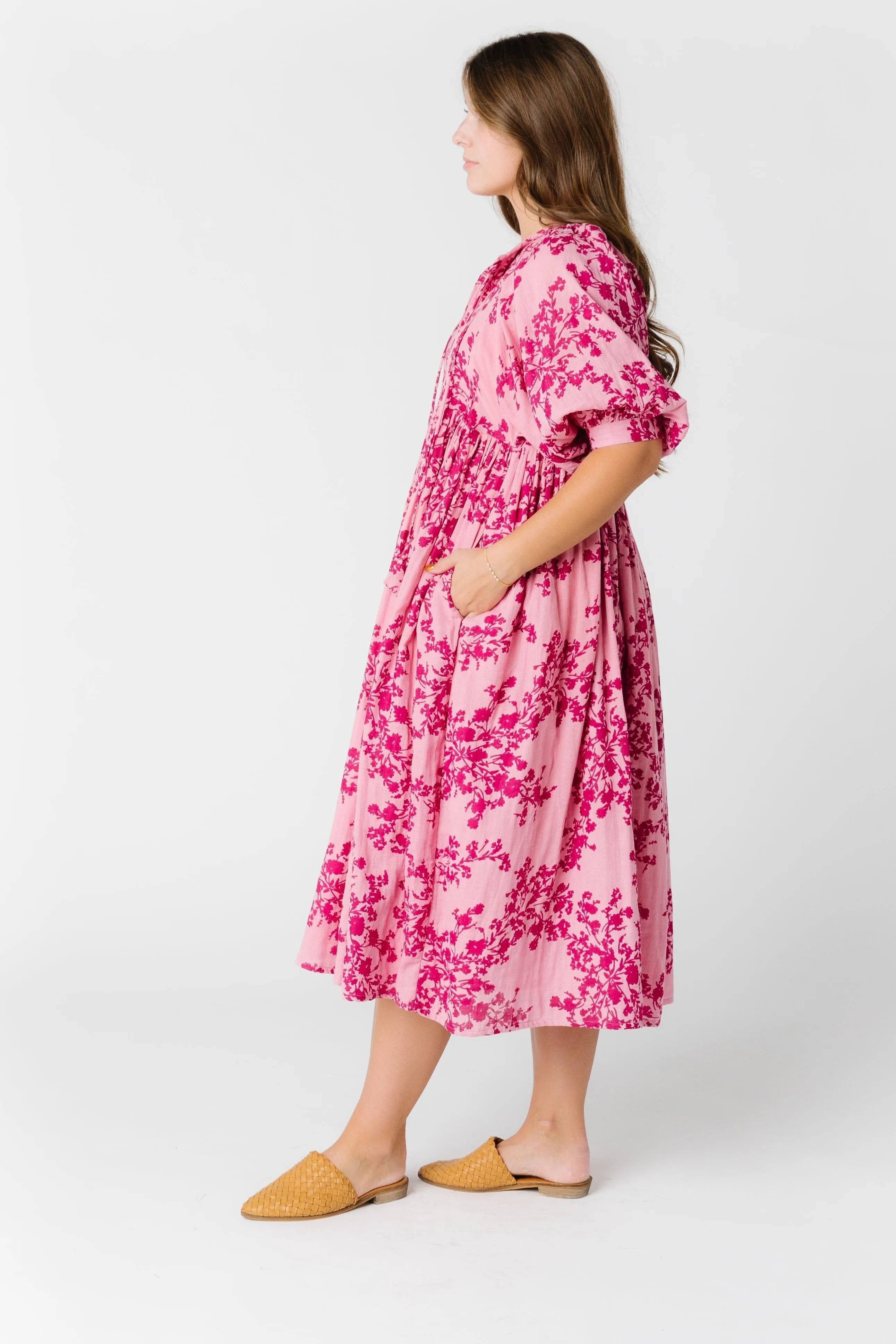 Citrus-Inspired Midi Dress