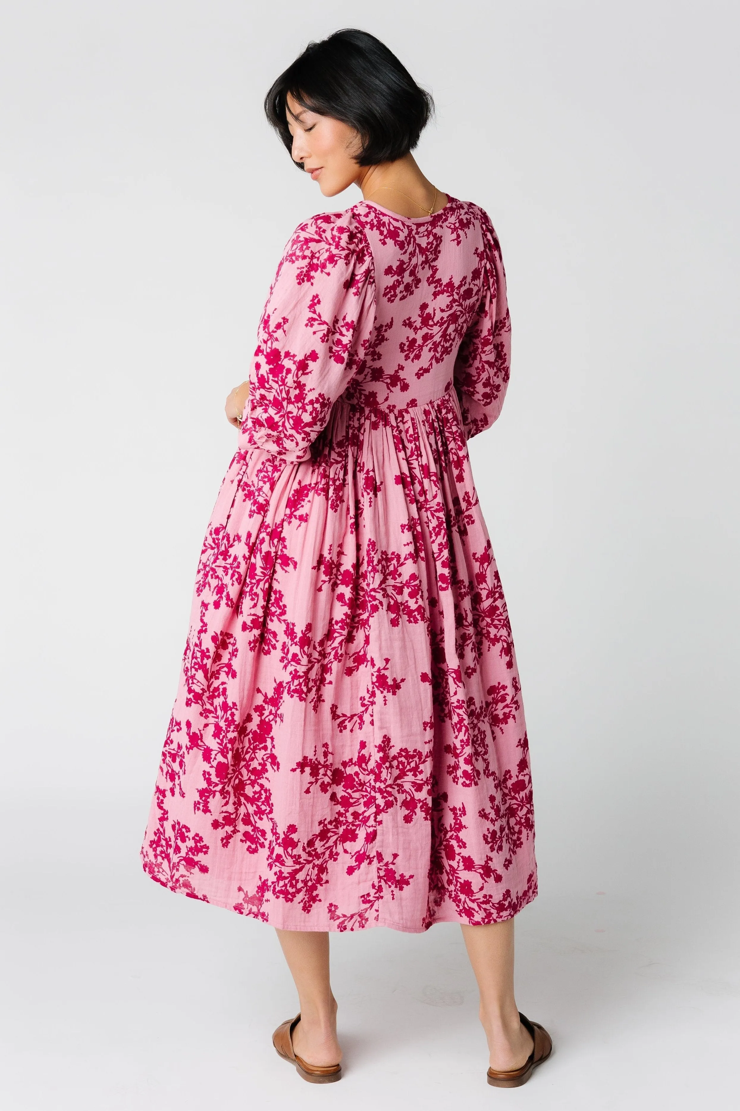 Citrus-Inspired Midi Dress