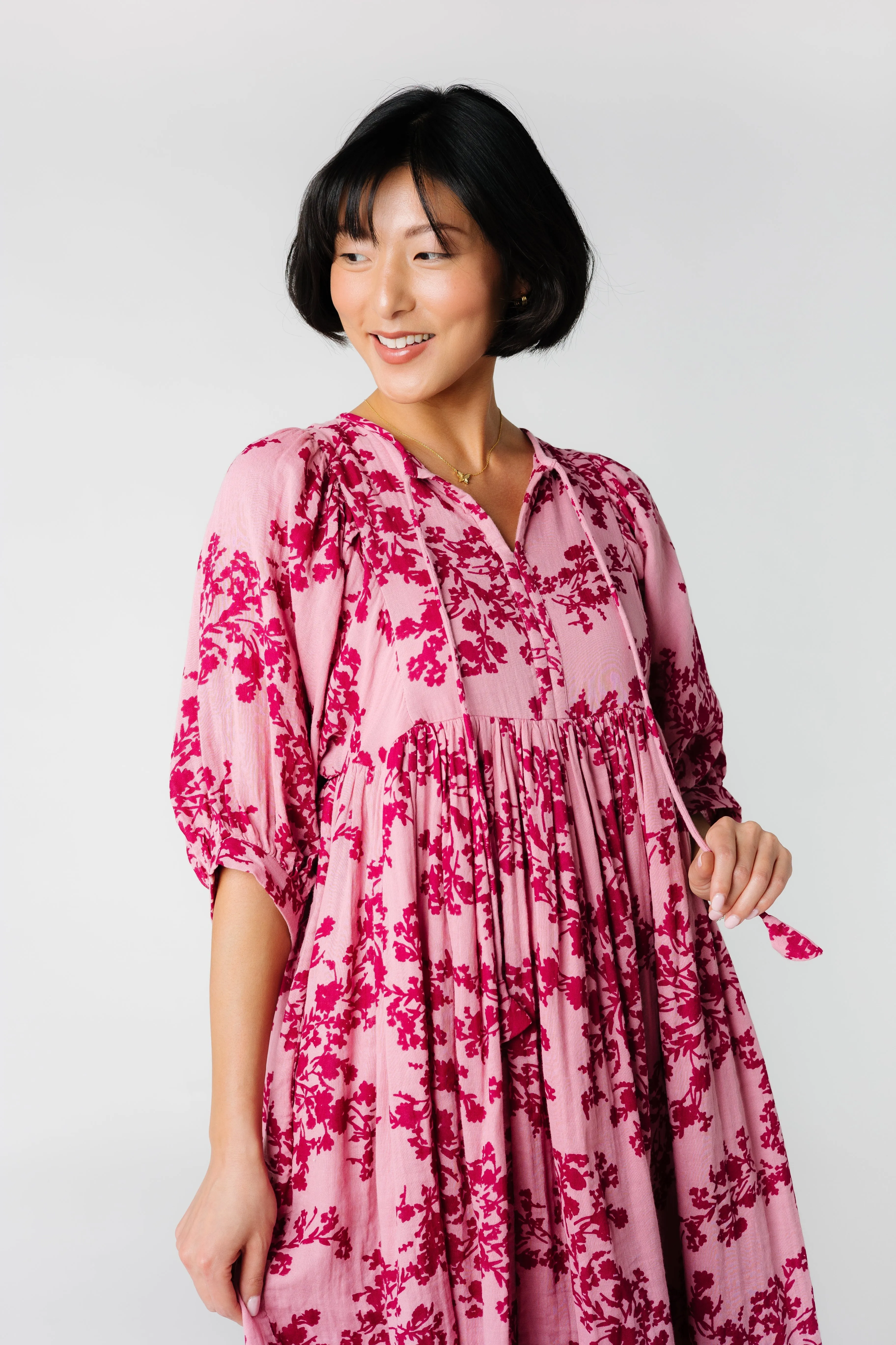 Citrus-Inspired Midi Dress