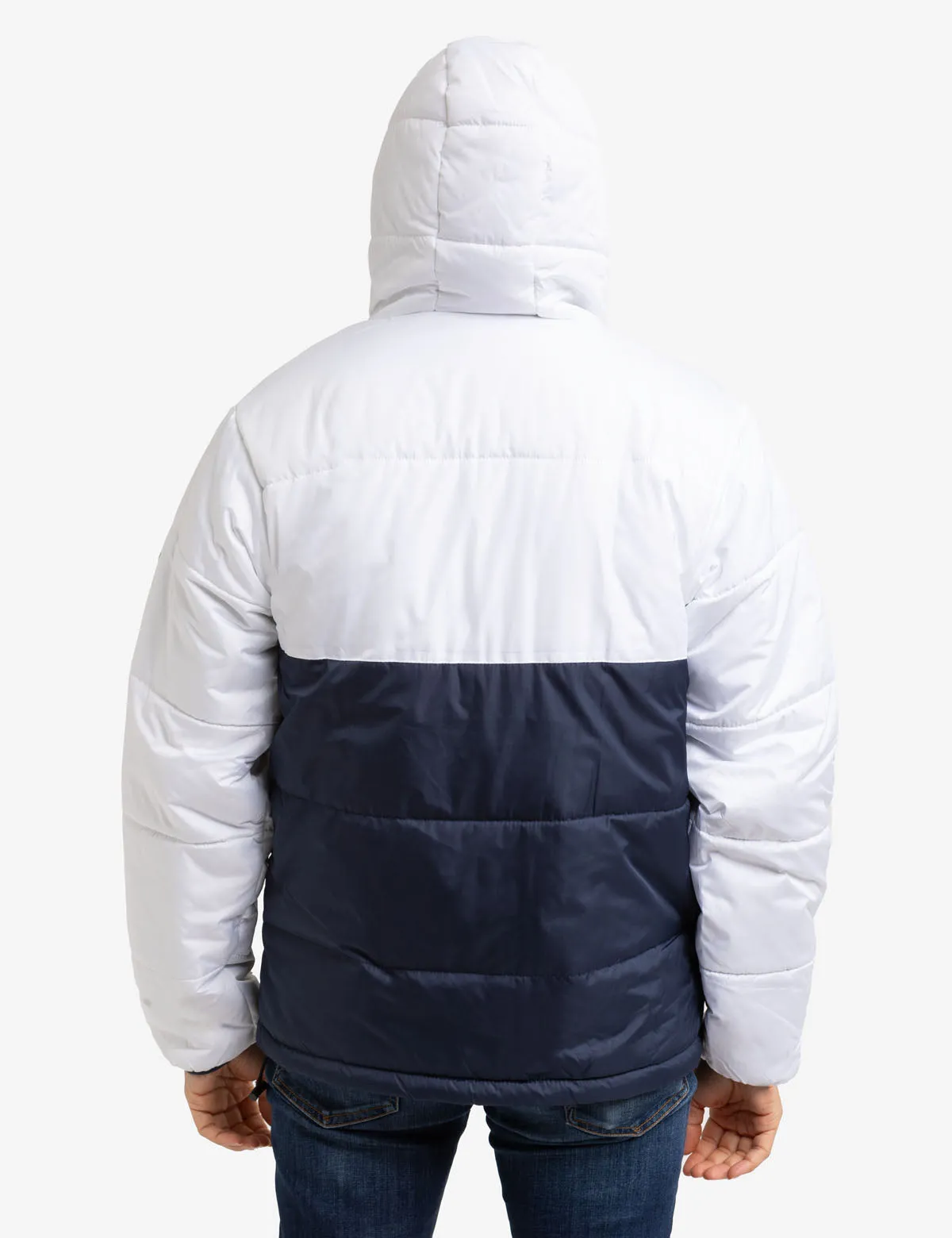 COLORBLOCK WORDMARK PUFFER JACKET