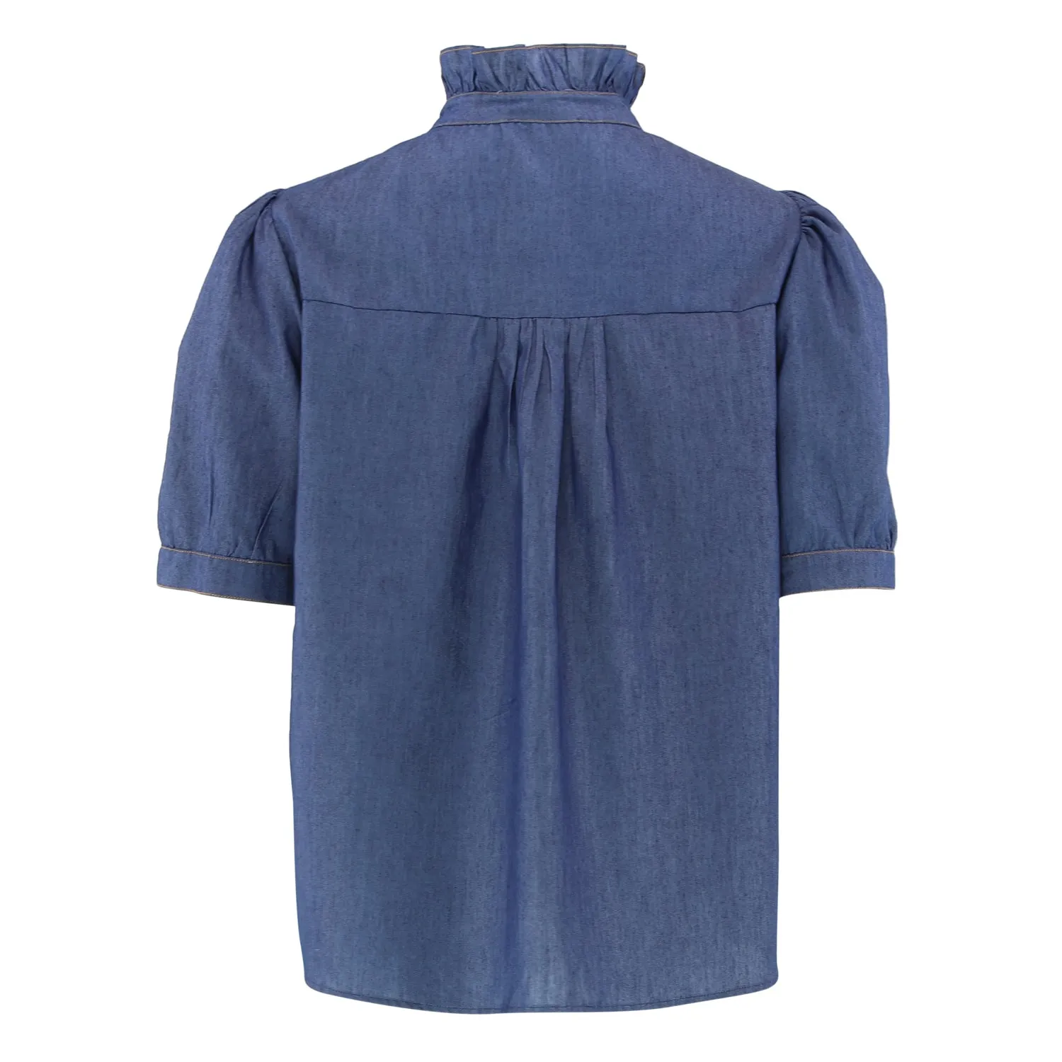 Continue Ariana SS chambre blouse dark blue