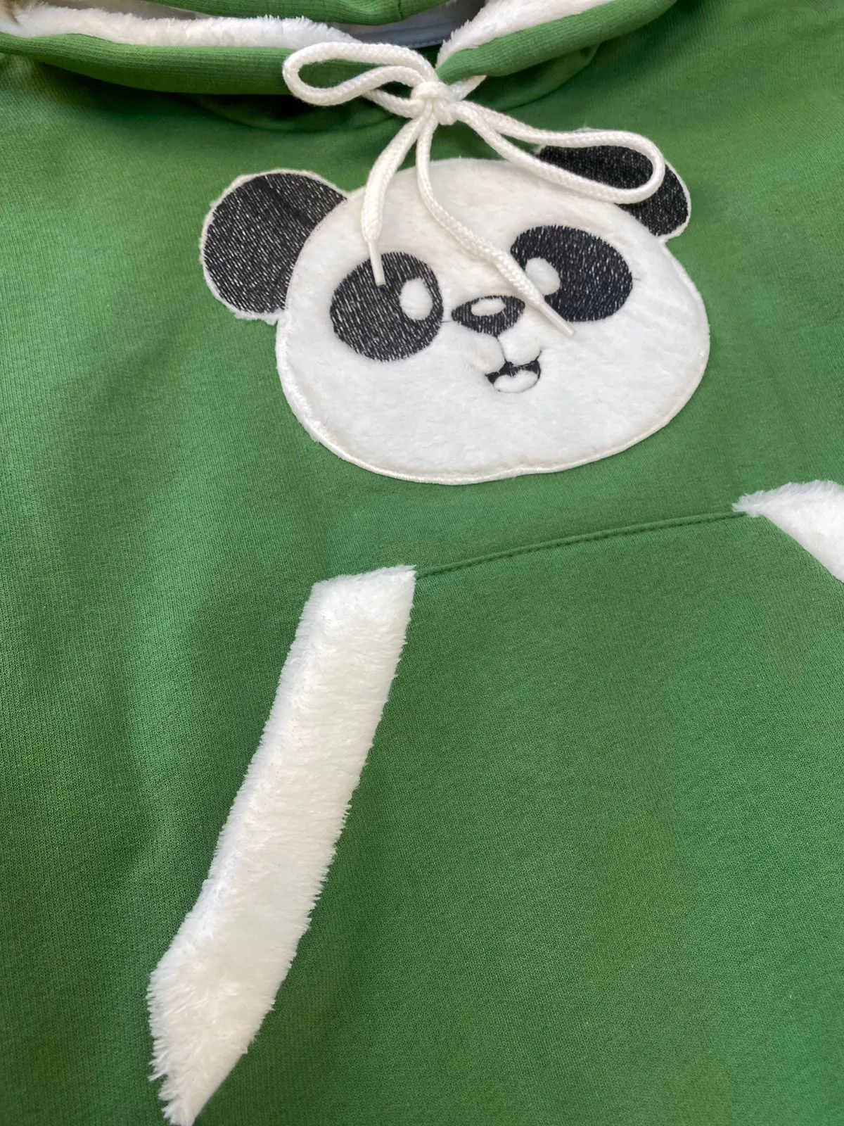Cropped Moletom Detalhe Panda 3298  (14/J)