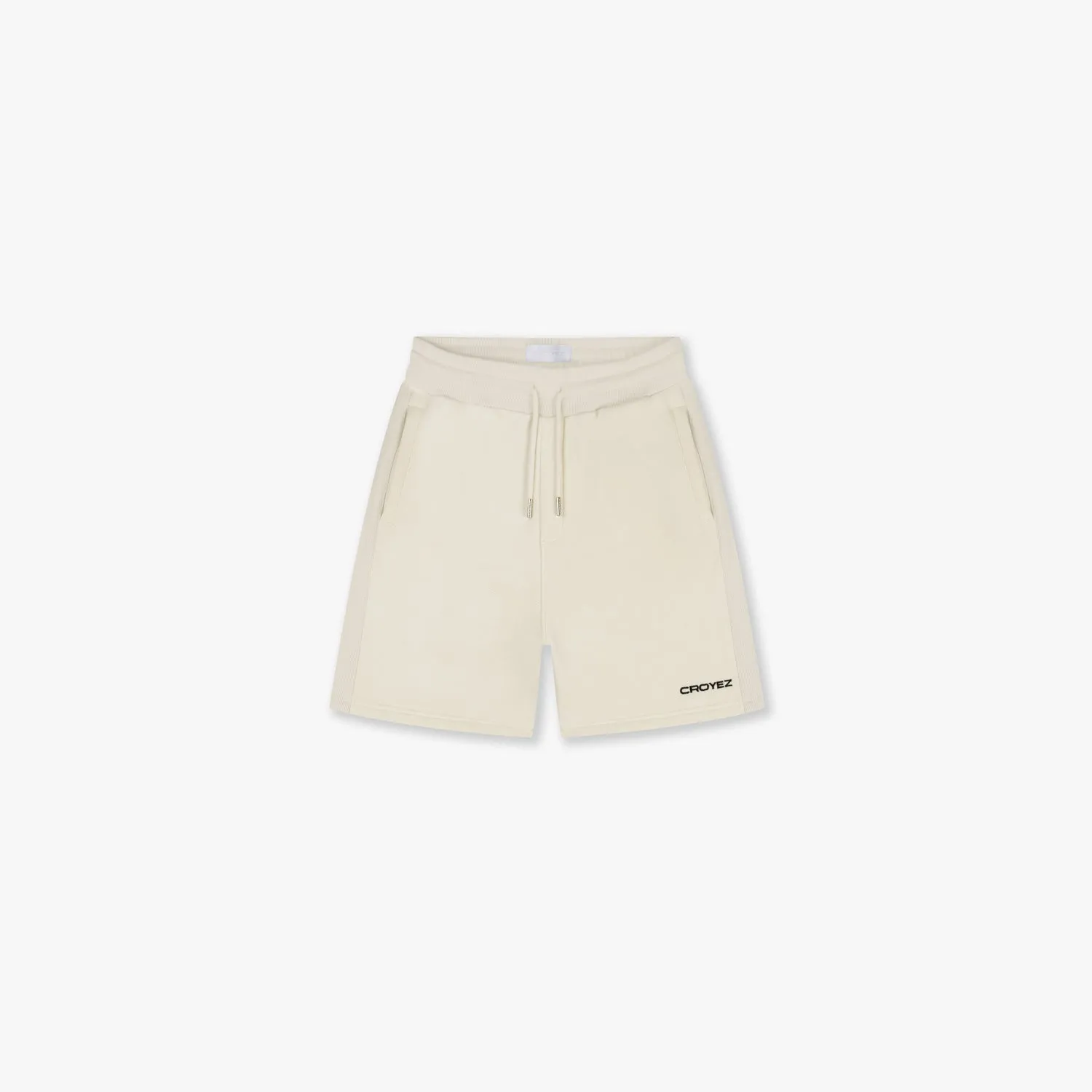 CROYEZ HEAVYWEIGHT LOGO SHORTS - OFF-WHITE