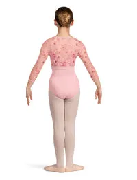 CZ5216 - Girls Candy Pink Print Wrap Top - Select Size