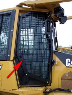 D5B, D6D, D6E Left Hand Door Screen, Enclosed Cab, Diamond SC062