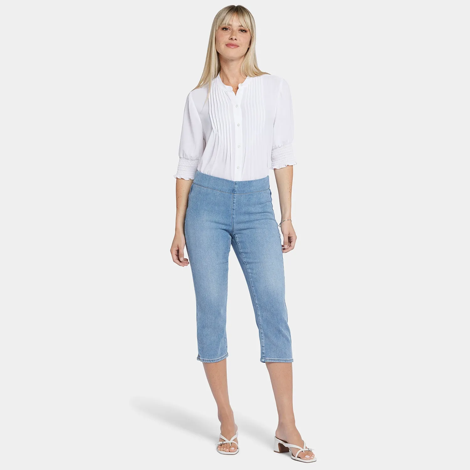 Dakota Crop Pull-On Jeans  - Corfu