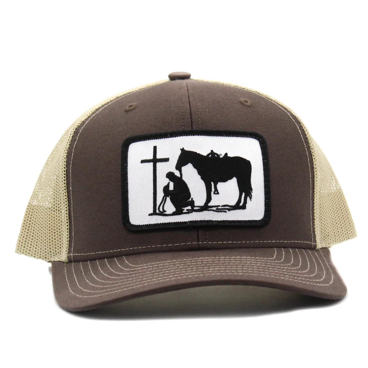 Dally Up Praying Cowboy Patch