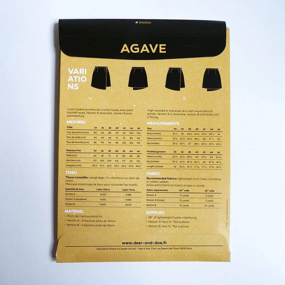 Deer & Doe Patterns : Agave Skirt