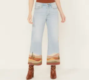 Driftwood Women's Desperado Light Wash High Rise Cropped Charlee Jeans