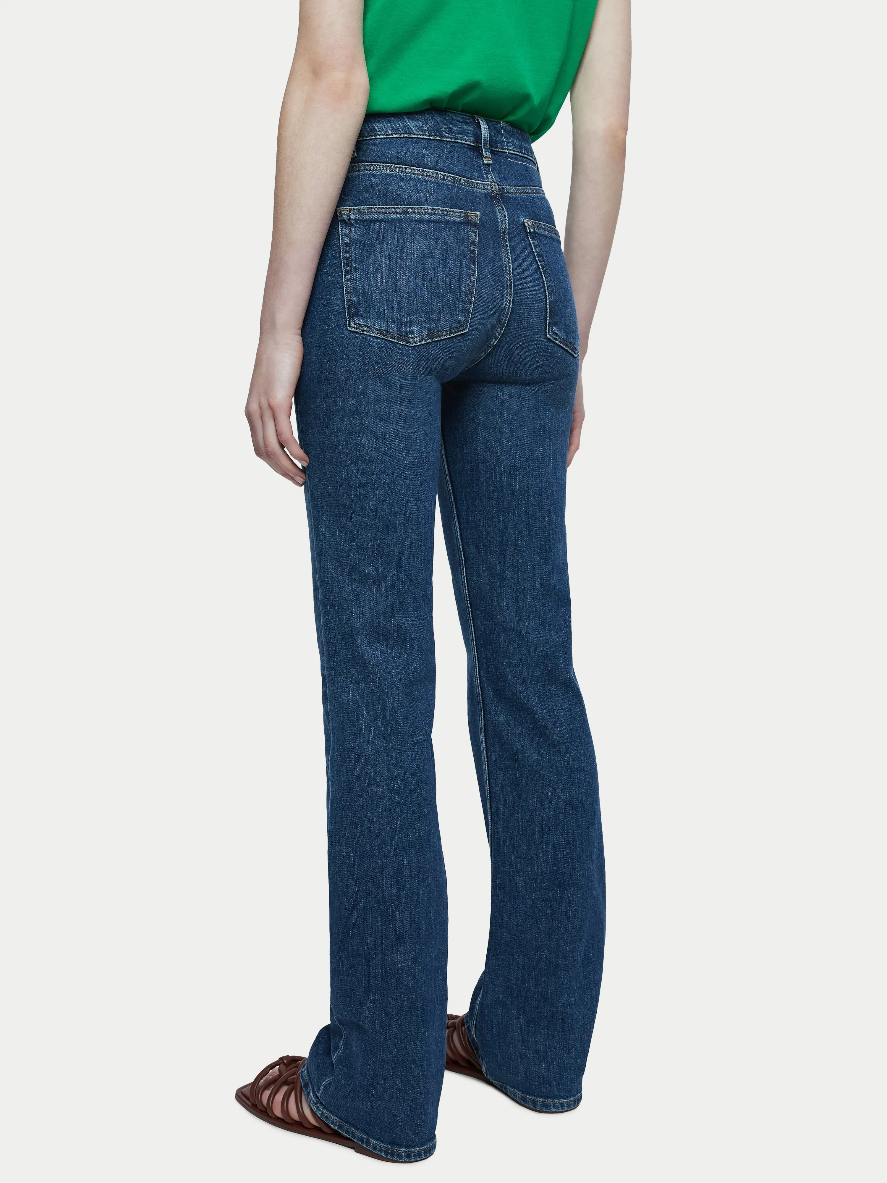 Eltham Slim Flared Jean | Vintage Mid Blue