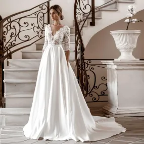 Empire Satin Elegance