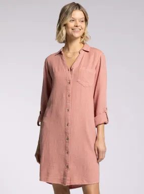Fatina Dress in Rose Tan