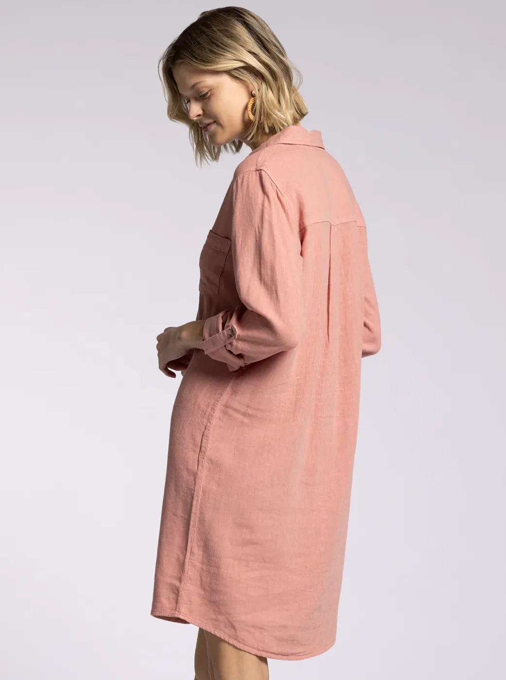 Fatina Dress in Rose Tan