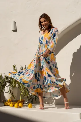 FINAL SALE Ruffle Dress in Allure