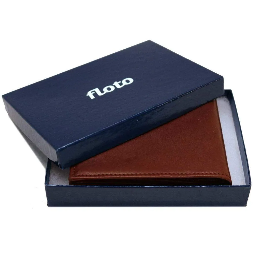 Floto Leather Firenze Tri-Fold Wallet