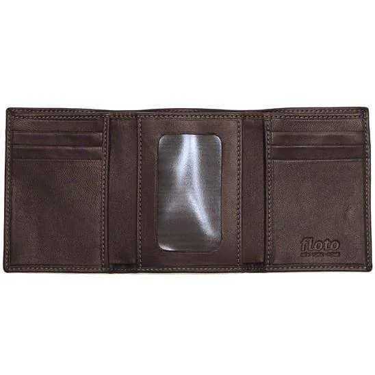 Floto Leather Firenze Tri-Fold Wallet