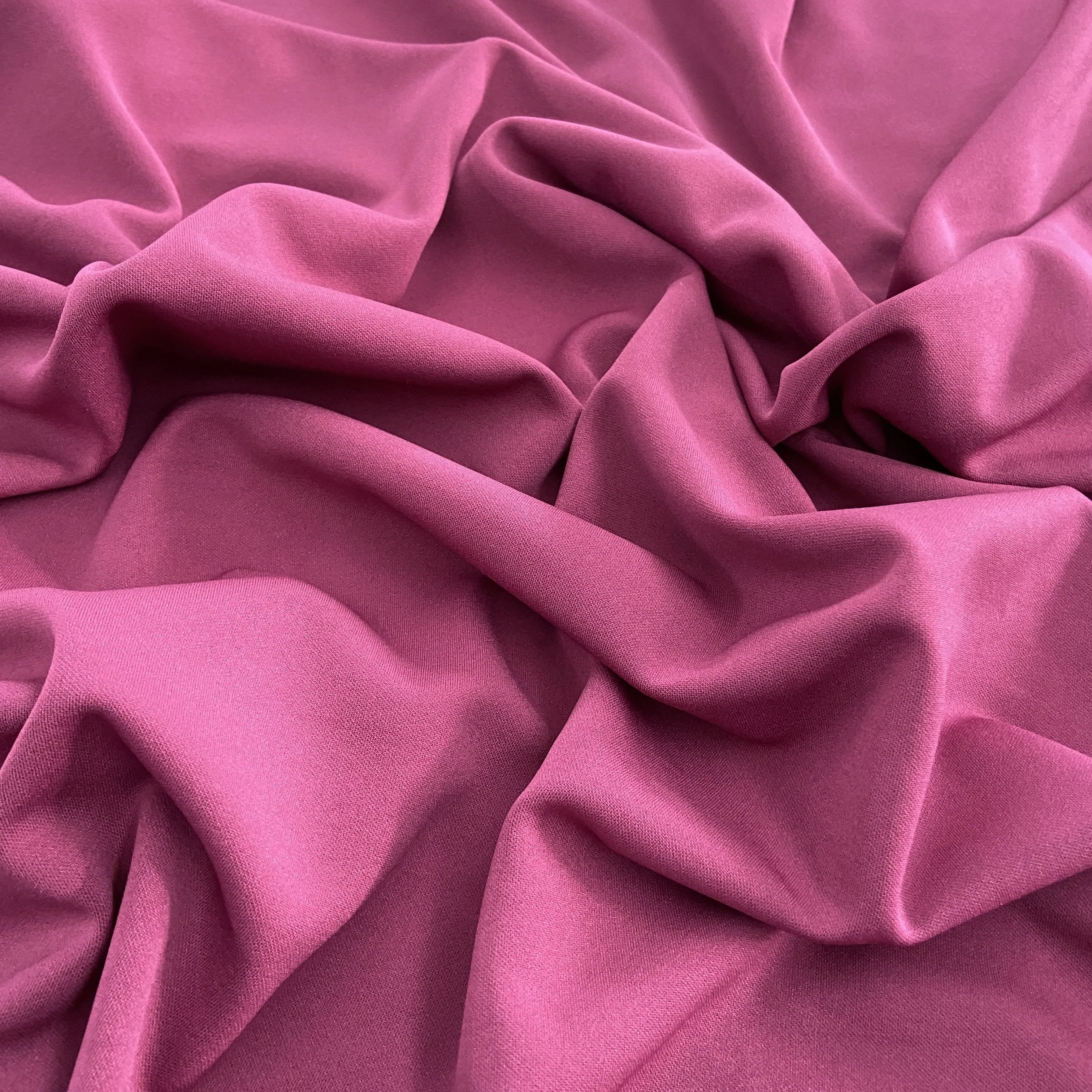 FS075 Solid Plain Scuba Stretch Knit Fabric - Over 25 Colours