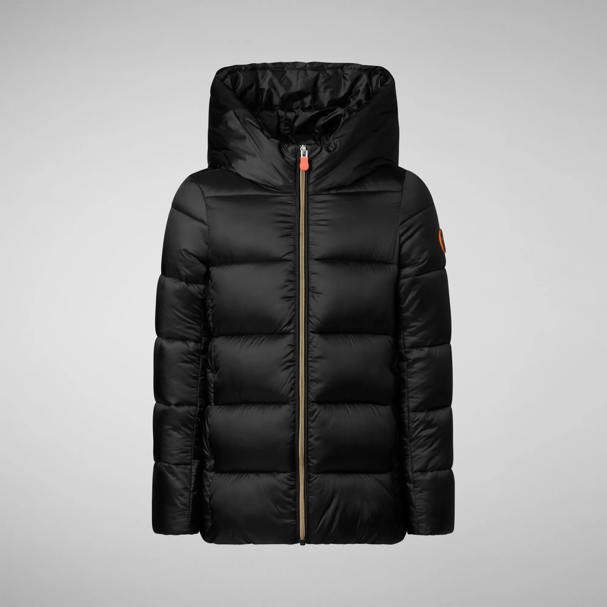 Girls' animal free puffer jacket Gracie in black